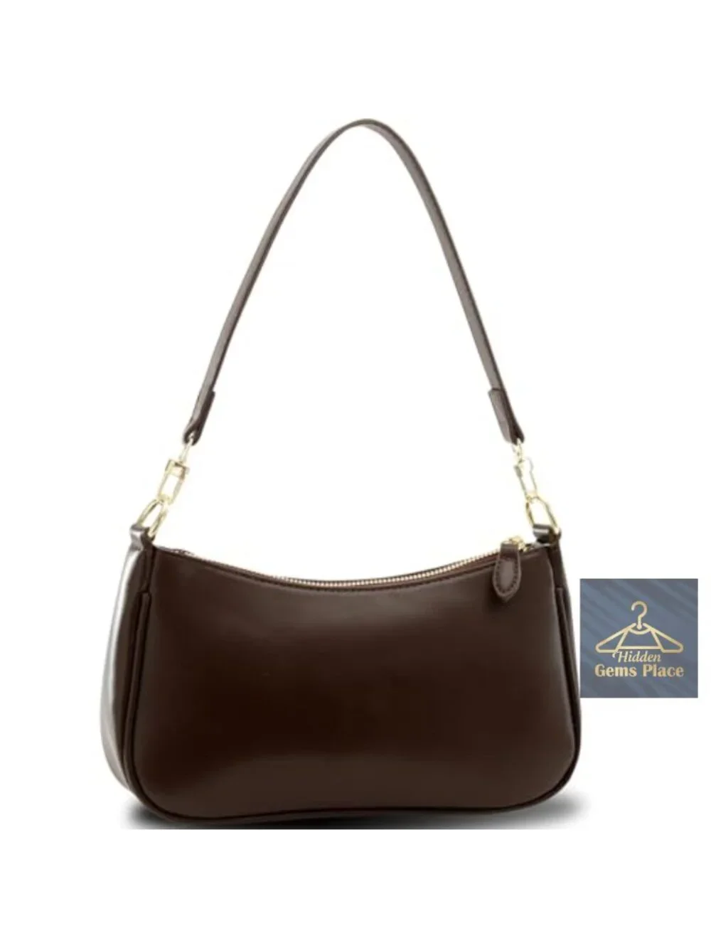 Small Crescent Shoulder Bag Crossbody Purse Vegan Leather Hobo Clutch